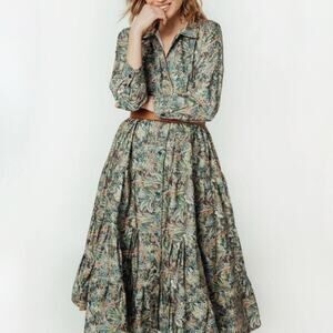 Daphne Wilde x Liberty of London Grosvenor Voyage Giovanna Midi Dress L-XL
